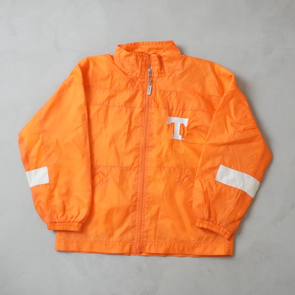 Vintage Mighty Mac Tennessee Volunteers Windbreaker Jacket Size 7 Women Orange T